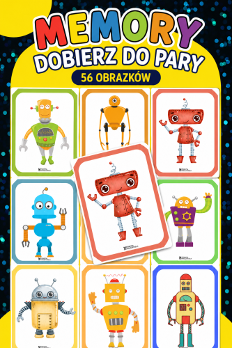 ROBOTY MEMORY 56 OBRAZKÓW