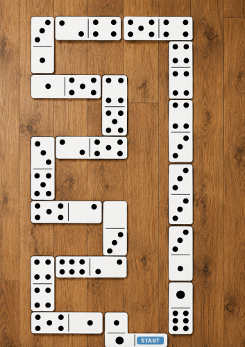 DOMINO - 36 ELEMENTÓW DUŻY FORMAT DO ZABAWY GRUPOWEJ 
