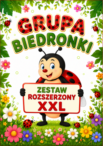 GRUPA BIEDRONKI ZESTAW XXL 104 STRON 