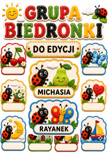 ZNACZKI DO EDYCJI 2 WIELKOŚCI 54  SZTUKI 