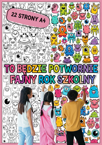 POTWORNIE FAJNY ROK  XXL 22 STRONY KOLOROWANKA XXL 