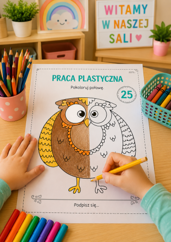 SOWY - PRACA PLASTYCZNA 25 WZORÓW