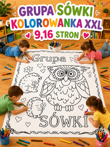 GRUPA SÓWKI KOLOROWANKA XXL - 9,16 STRON 