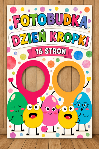 DZIEŃ KROPKI FOTOBUDKA XXL Z KROPKAMI - 16 STRON  