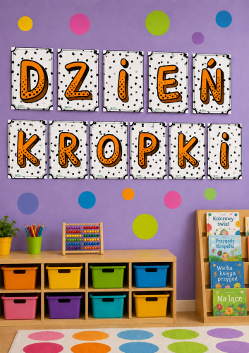 NAPIS DZIEŃ KROPKI POMARAŃCZOWY - 13 STRON 
