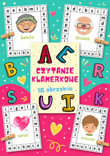 CZYTANIE KLAMERKOWE - 16 obrazków