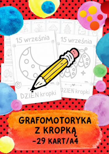 GRAFOMOTORYKA Z KROPKĄ 29 STRON 