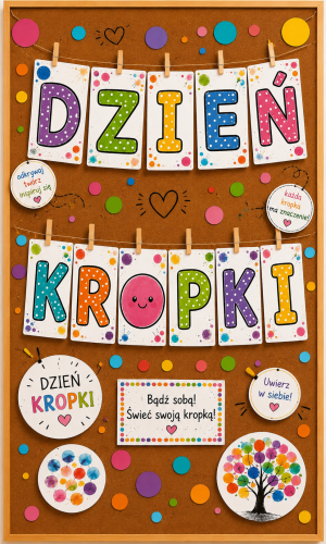 NAPIS DZIEŃ KROPKI 11 STRON