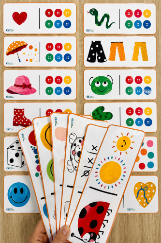 DOMINO DZIEŃ KROPKI DUŻY FORMAT - 30 ELEMENTÓW
