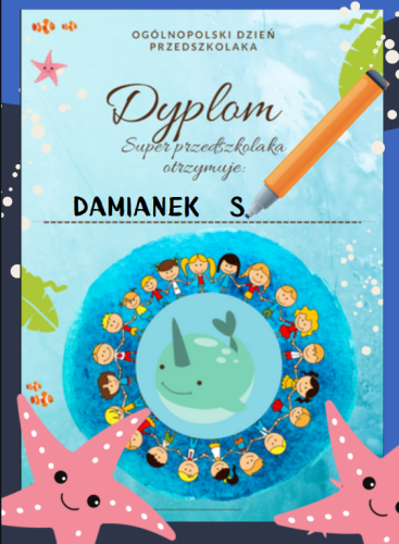 DYPLOMY DZIEŃ PRZEDSZKOLAKA - 2 WZORY W ZESTAWIE