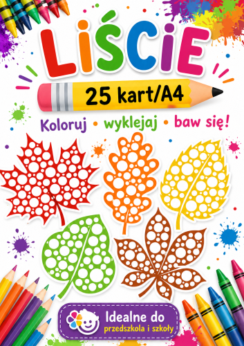 JESIENNE KOLOROWE LIŚCIE - 25 WZORÓW