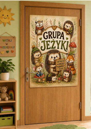 GRUPA JEŻYKI PLAKAT NA GAZETKĘ LUB DRZWI XXL: A4, A3, 6,12 STRON