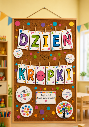 NAPIS DZIEŃ KROPKI 11 STRON