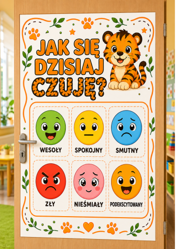 JAK SIĘ DZISIAJ CZUJĘ? DEKORACJA PLAKAT XXL - A4, A3, 6 STRON  