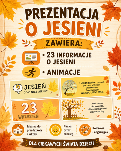 PREZENTACJA O JESIENI - SLAJDY BEZ GŁOSU