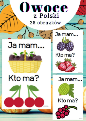 OWOCE POLSKIE JA MAM...KTO MA?- 28 KART