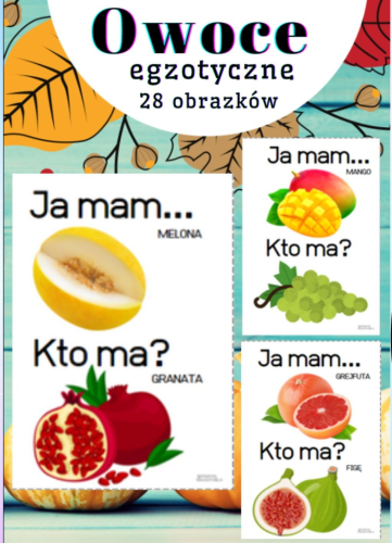 OWOCE EGZOTYCZNE JA MAM...KTO MA? - 28 KART