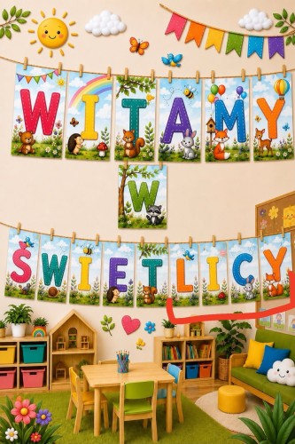 NAPIS WITAMY W ŚWIETLICY 