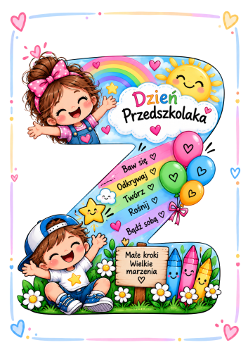 NAPIS DZIEŃ PRZEDSZKOLAKA  