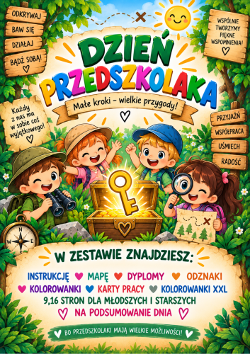 GRA TERENOWA NA DZIEN PRZEDSZKOLAKA - TEJEMNICA ZAGINIONEGO KLUCZA  - 57 STRON 