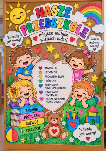 PLAKAT, DEKORACJA  NA GAZETKĘ, DRZWI -DZIEŃ PRZEDSZKOLAKA 6,12 STRON  