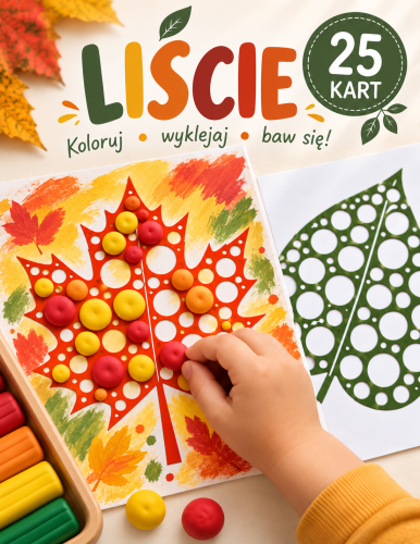 JESIENNE KOLOROWE LIŚCIE - 25 WZORÓW
