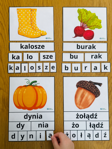 BUDOWANIE JESIENNYCH WYRAZÓW 24 WZORÓW - WERSJA KOLOROWA