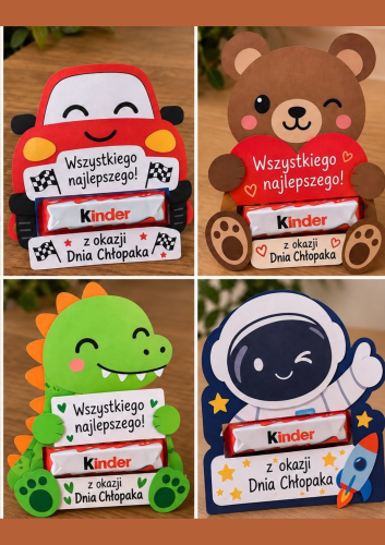 DYPLOMY UPOMINKOWE DZIEŃ CHŁOPAKA - 6 WZORÓW  