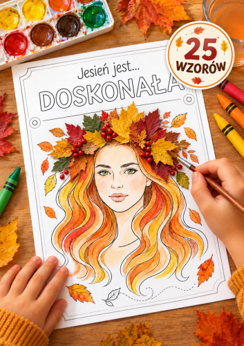 JESIEŃ JEST... - SZABLONY DO PRAC PLASTYCZNYCH Z WYKORZYSTANIEM NATURALNYCH LIŚCI 25 WZORÓW