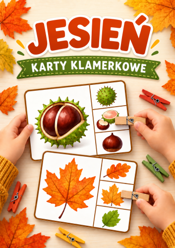 JESIEŃ KARTY KLMERKOWE - 20 KART 