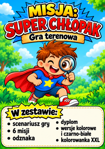 GRA TERENOWA MISJA SUPER CHŁOPAK - 29 STRON 