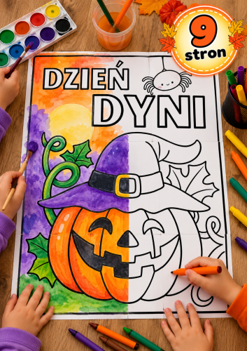 DZIEŃ DYNI KOLOROWANKA XXL 9/A4