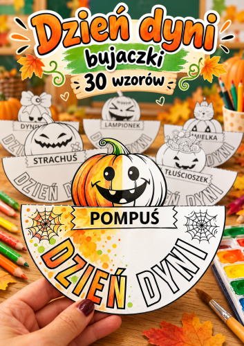DZIEŃ DYNI - DYNIE Z IMIONAMI BUJACZKI 30 WZORÓW