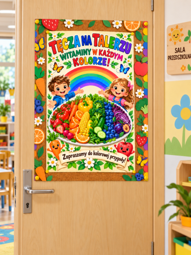 TĘCZA NA TALERZU - PLAKAT XXL 9,12 STRON 