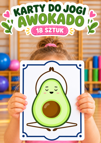 KARTY DO JOGI AWOKADO 18 SZTUK