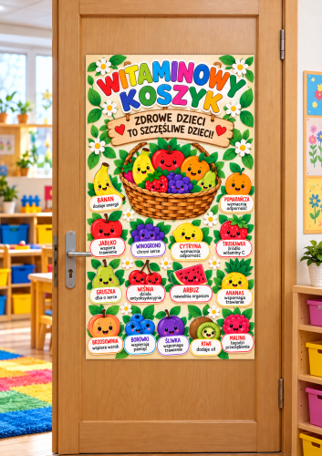 WITAMINOWY KOSZYK  - PLAKAT XXL 6,12 STRON 