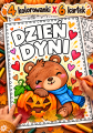 Jesienna kolorowanka z dynią i liśćmi.png