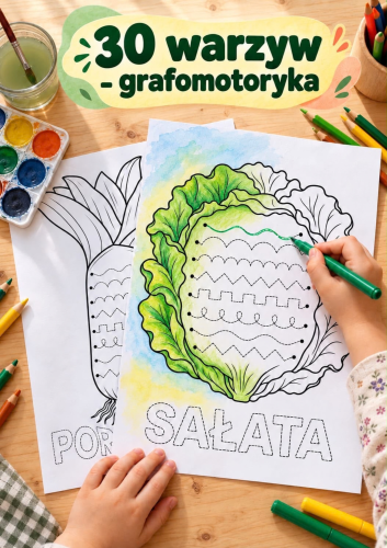 30 WARZYW GRAFOMOTORYKA - 30 STRON 
