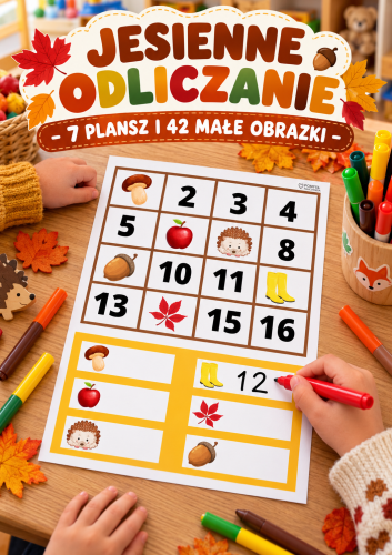 JESIENNE ODLICZANIE - 7 PLANSZ I 42 MAŁE OBRAZKI