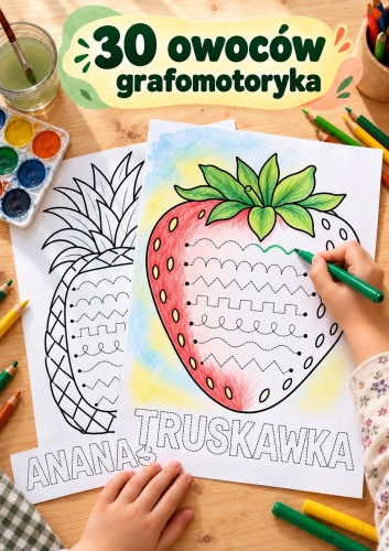 OWOCE GRAFOMOTORYKA 30 STRON
