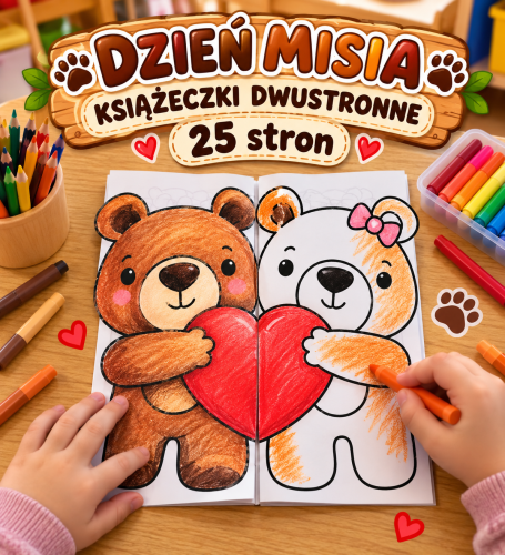 DZIEŃ MISIA KSIĄŻECZKI DWUSTRONNE 25A4