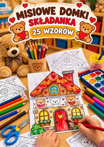 MISIOWE DOMKI - SKŁADANKA 25 WZORÓW