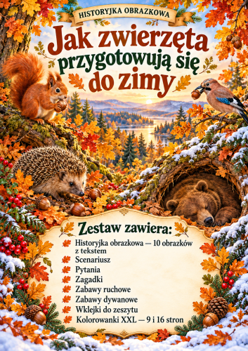 JAK ZWIERZĘTA PRZYGOTOWUJĄ SIĘ DO ZIMY ZESTAW POMOCY 42 STRONY 