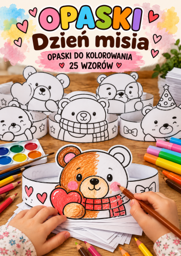 Kolorowanki z misiami na opaski.png