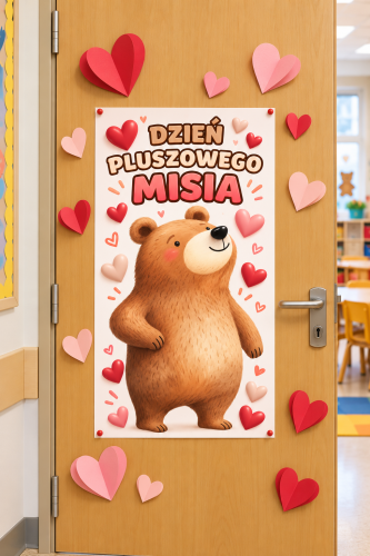 PLAKAT NA DRZWI, DEKORACJA DZIEŃ MISIA - 10 STRON