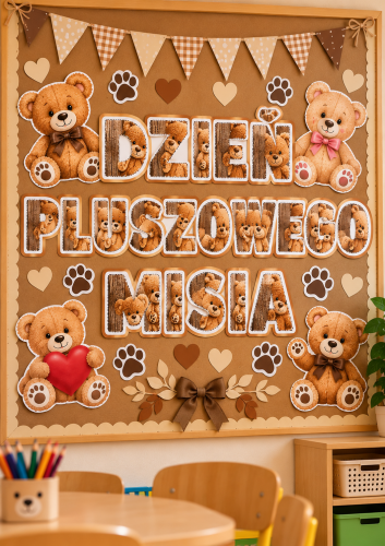 NAPIS DZIEŃ PLUSZOWEGO MISIA  - 20 STRON 
