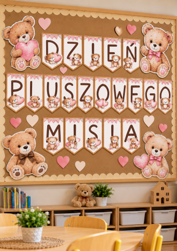 DZIEŃ PLUSZOWEGO MISIA NAPIS  - 20 STRON 