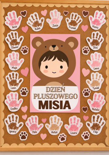 PLAKAT, DEKORACJA DZIEŃ PLUSZOWEGO MISIA - 10 STRON 