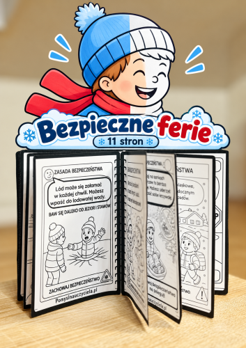 BEZPIECZNE FERIE KSIĄŻECZKI 11 STRON