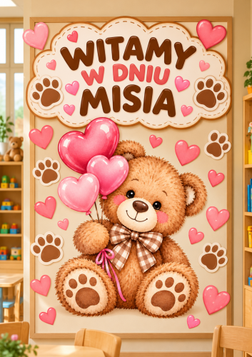 PLAKAT NA DZIEŃ MISIA XXL 6,12 STRON 